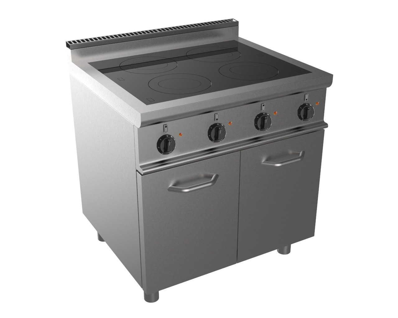 FOURNEAU ELECTRIQUE VITROCERAMIQUE SUR PLACARD FERME 4 PLAQUES 4X2.5 KW