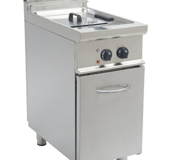 FRITEUSE ELECTRIQUE INOX 304, 1 CUVE 17L, 1 PANIER FOURNI, PROD.15KG-H