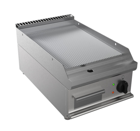 FRY-TOP ELECTRIQUE NERVUREE A POSER ZONE DE CUISSON 400X530 MM