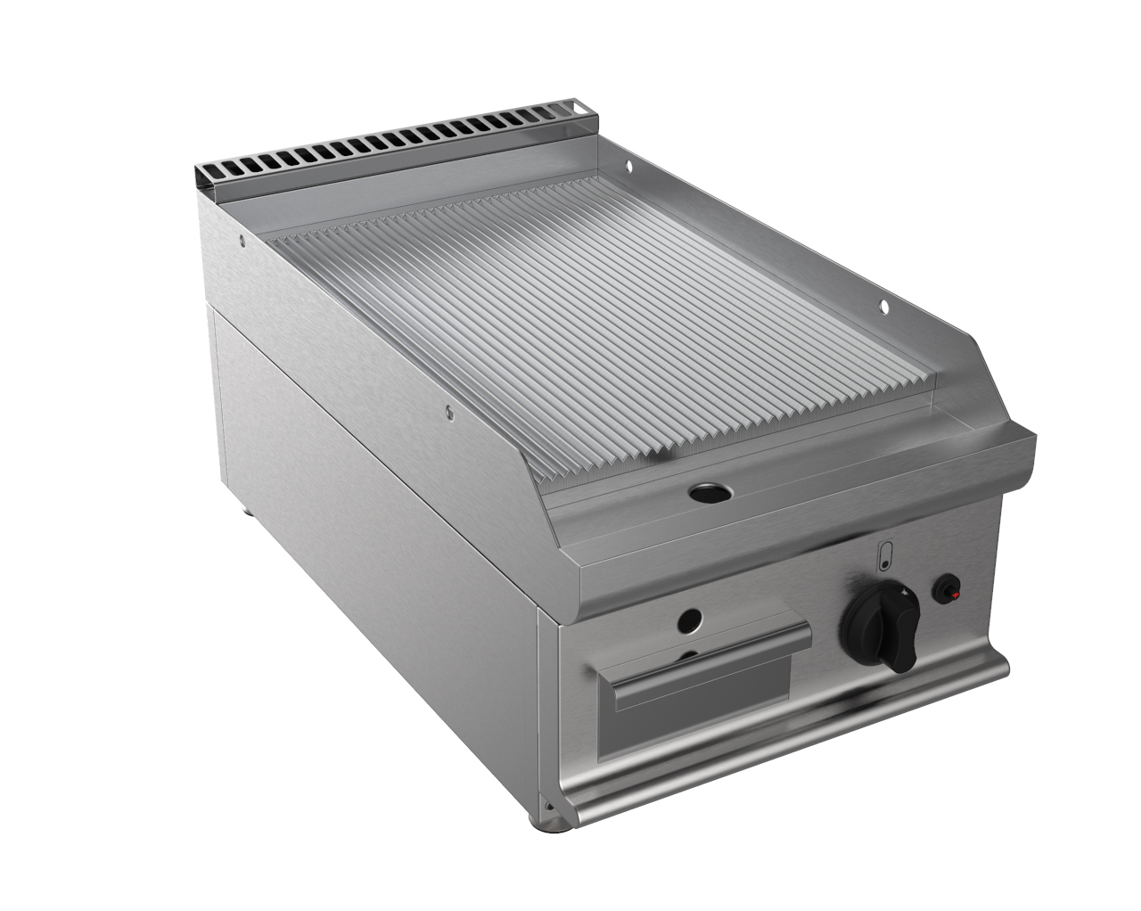 FRY-TOP GAZ NERVUREE A POSER ZONE DE CUISSON 400X530 MM