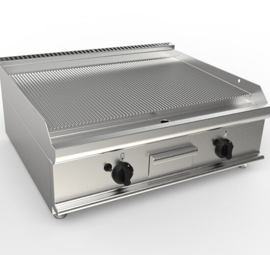 FRY-TOP GAZ NERVUREE A POSER ZONE DE CUISSON 800X530 MM