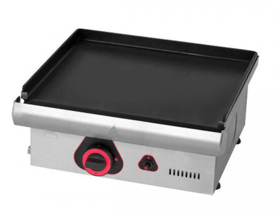PLANCHA À SNACKER GAZ PLAQUE EN ACIER ALIMENTAIRE LISSE ÉP. 6 MM REVÊTEMENT PLAQUE BLEUIE