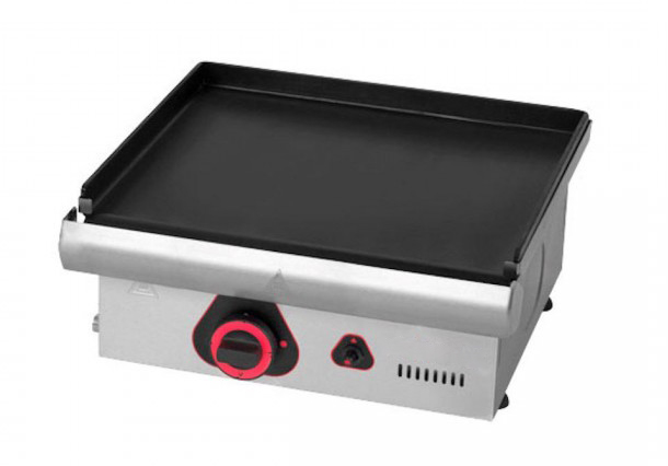 PLANCHA À SNACKER GAZ PLAQUE EN ACIER ALIMENTAIRE LISSE ÉP. 6 MM REVÊTEMENT PLAQUE BLEUIE