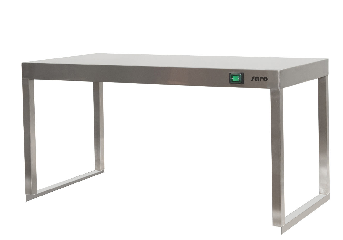 ETAGERE DU CHEF CHAUFFANTE AVEC 2 RESISTANCES FIXATION SUR TABLE PAR 2 CORNIERES