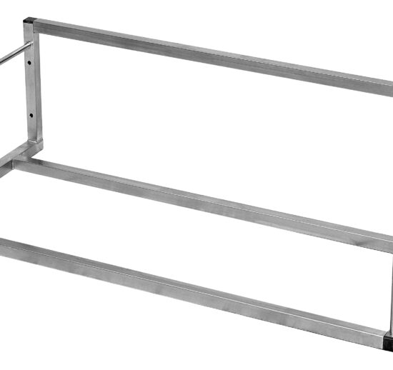 ETAGERE MURALE EN INOX 304 POUR CASIERS DE LAVE-VAISELLE
