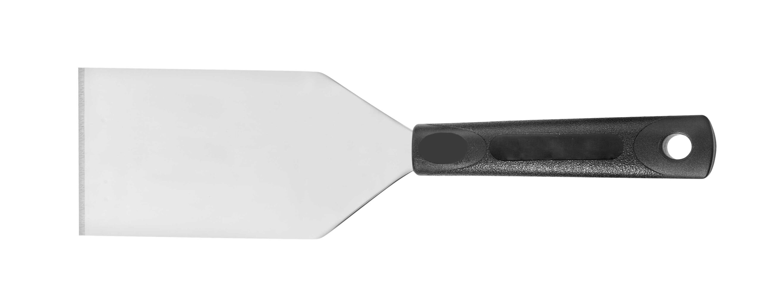 PELLE A PLANCHA INOX L-300 MM, MANCHE POLYPROPYLENE NOIR