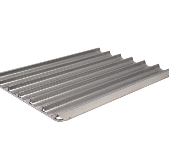 FILET DE CUISSON ALU SILICONE GRIS 5 ALVEOLES L-800 MM