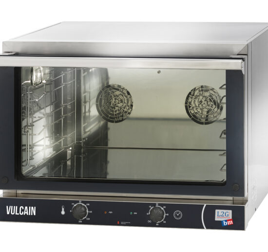FOUR A CONVECTION MANUEL 3X600X400, P. BASCULANTE MINUTERIE 60MIN,THERMOSTAT DE 0° A 280°, PAS 104MM