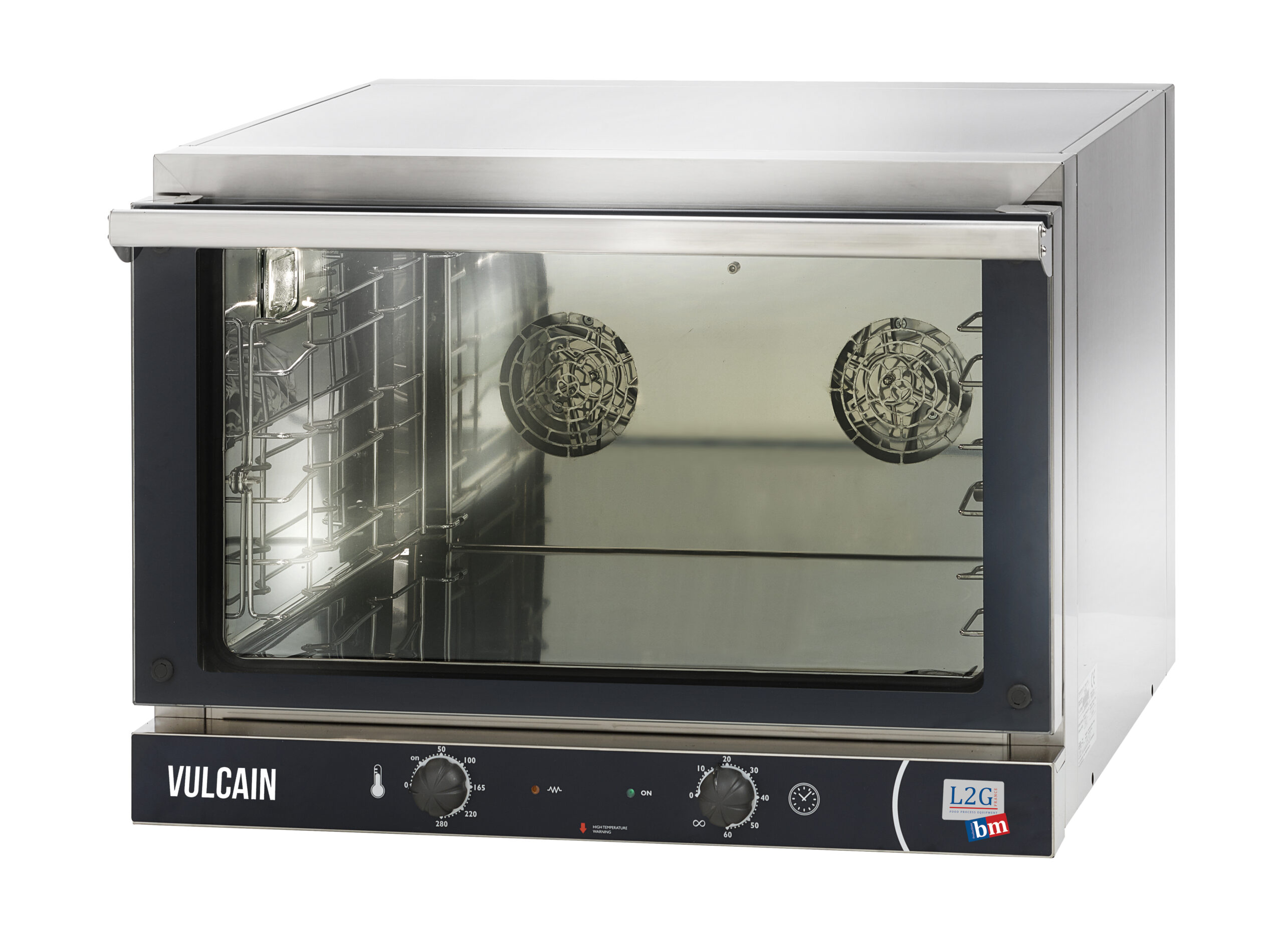 FOUR A CONVECTION MANUEL 3X600X400, P. BASCULANTE MINUTERIE 60MIN,THERMOSTAT DE 0° A 280°, PAS 104MM