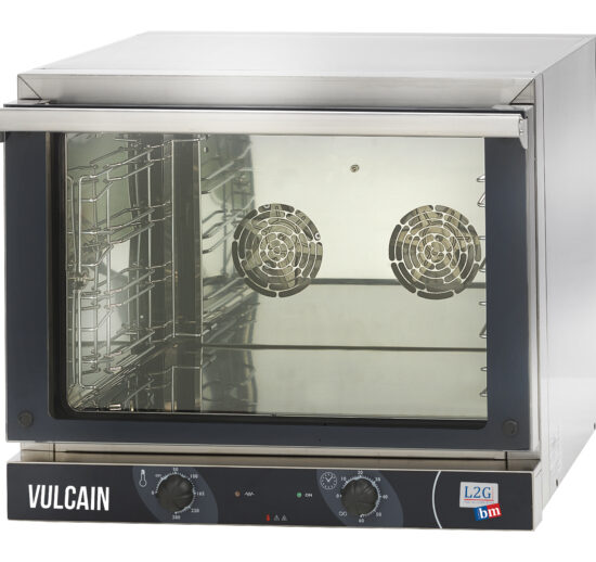 FOUR A CONVECTION MANUEL 4GN1/1,PORTE BASCUALANTE MINUTERIE 60MIN,THERMOSTAT DE 0° A 280°, PAS 84MM