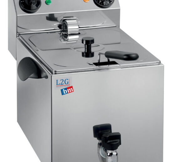 FRITEUSE ELECTRIQUE 1 CUVE DE 8L AVEC ROBINET DE VIDANGE