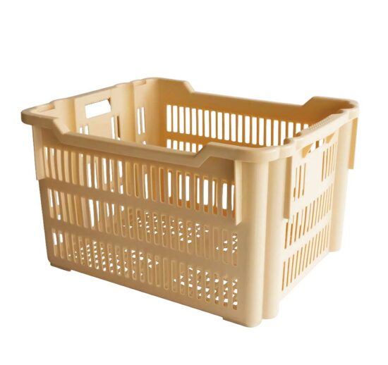 CAISSE A VIENNOISERIE EN PEHD JAUNE GRANGE CAPACITE DE 75L, UTILISATIO -40°C A +90°C