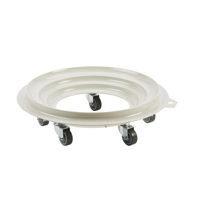 SOCLE ROND EN ABS AVEC 5 ROULETTES D.50 MM COMPATIBLE POUR FUT MRS REF G038510