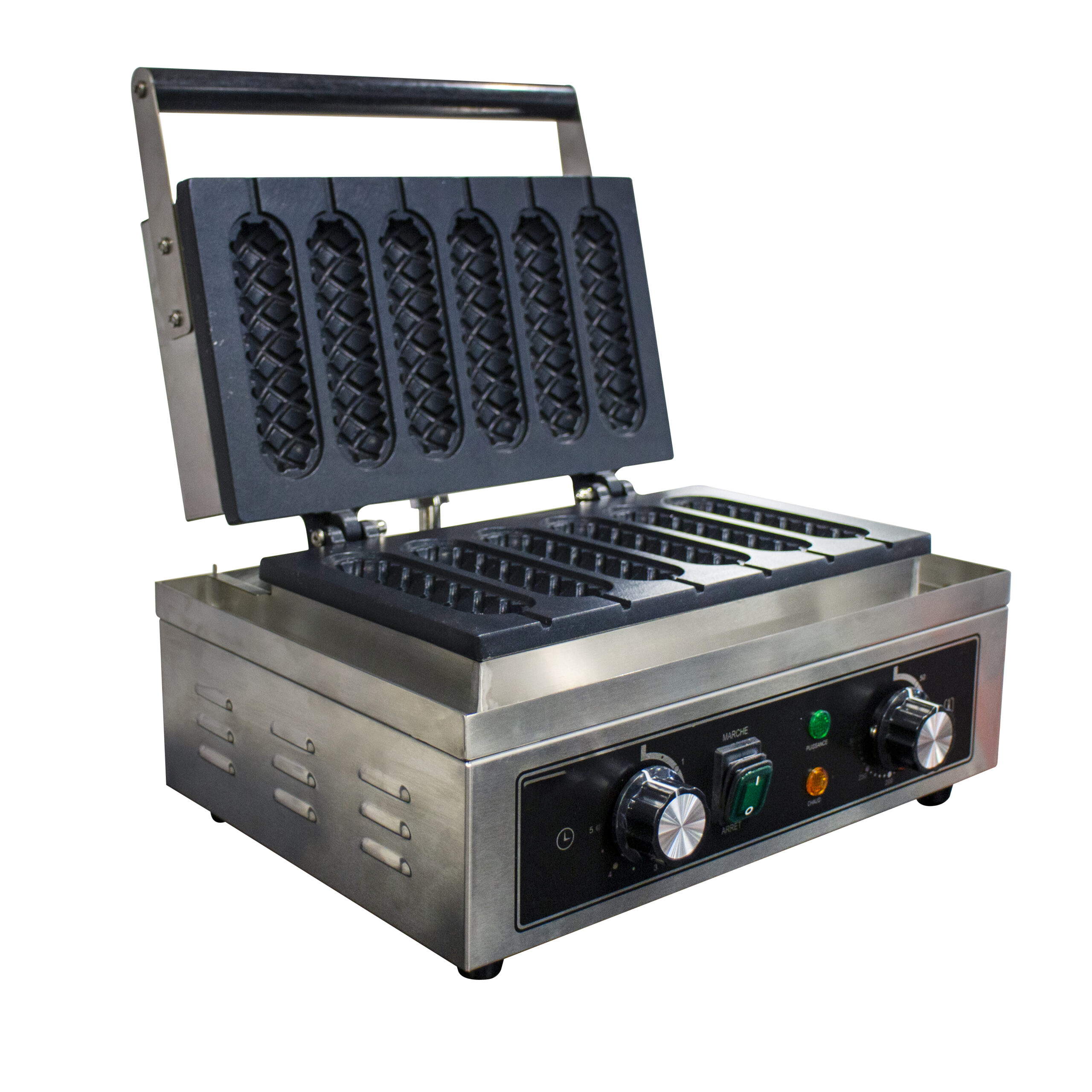 GAUFRIER ELECTRIQUE EN EPI POUR PREPARER 6 GAUFRES-EPI SIMULTANÉMENT
