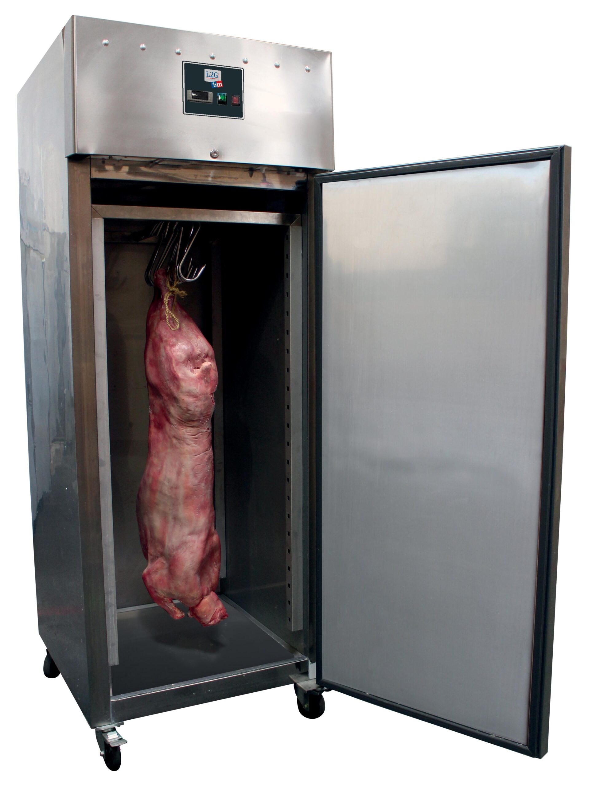 ARMOIRE REFRIGEREE INOX, 1 PORTE PLEINE 650 LITRES -2/+8°C, FROID VENTILE, 1 STRUCTURE INOX