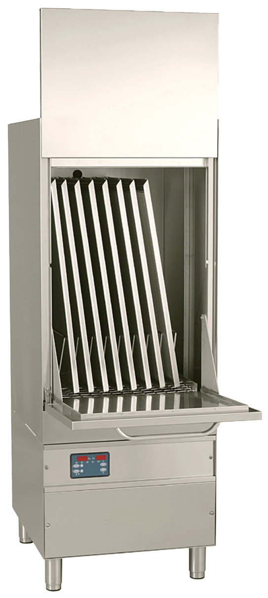 LAVE-BATTERIE COMMANDES ELECTRONIQUES 4 PROGRAMMES (2/4/6/8 MIN), PANIER 550X665 MM,