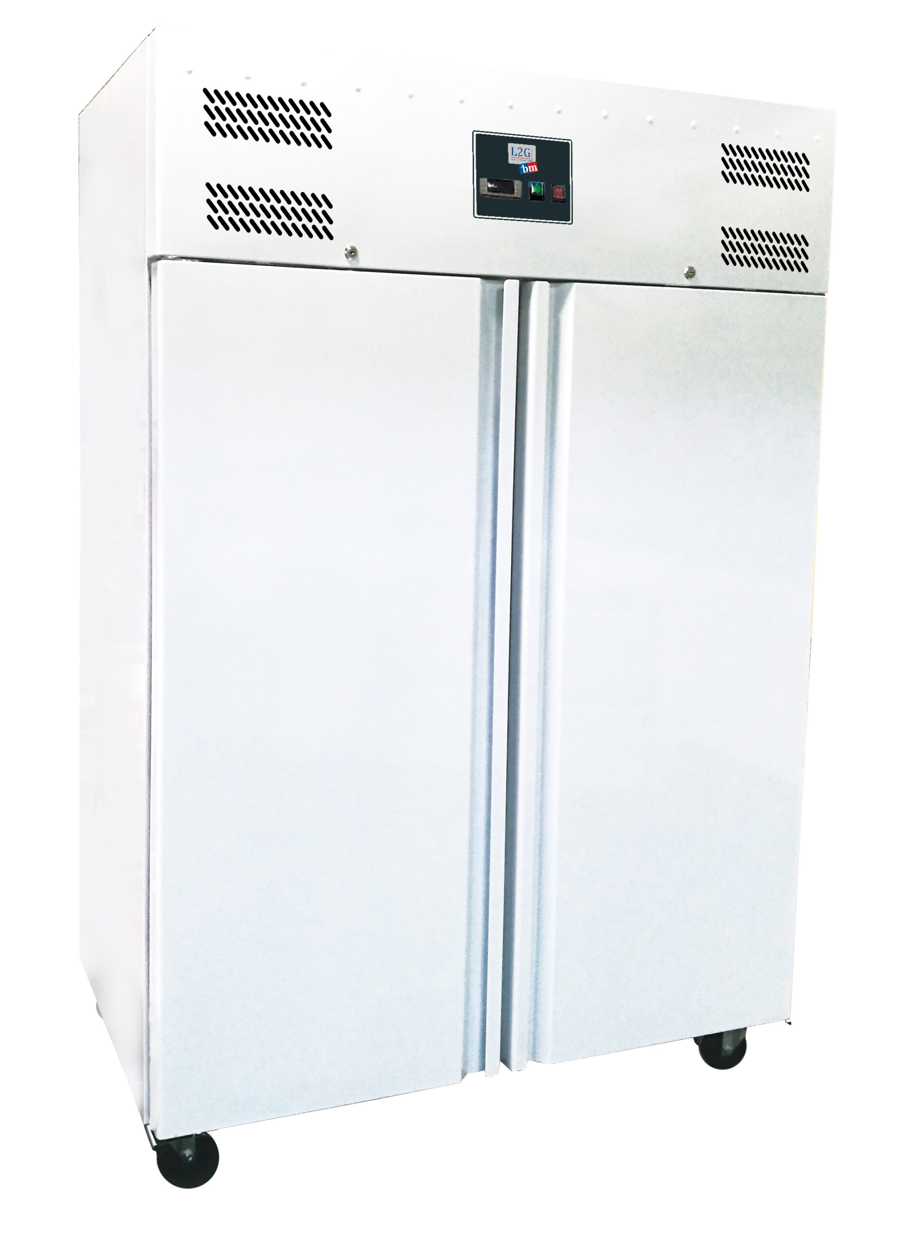ARMOIRE REFRIGEREE 1200L, +2/+8°C, CARROSSERIE EXT. BLANCHE, INTERIEUR ALU BRUT
