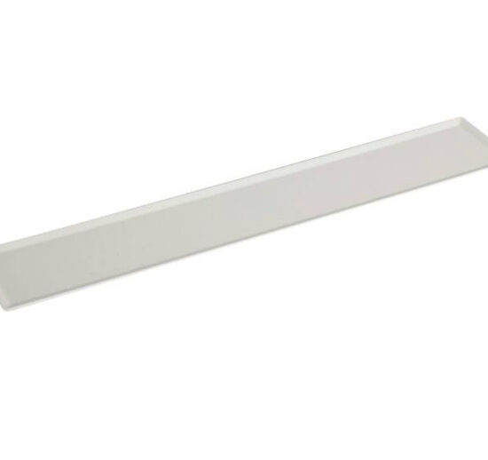PLAT DE PRESENTATION PATISSERIE BLANC SMOKE PLEXI