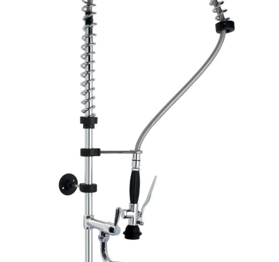 DOUCHETTE EC/EF SUR PLONGE, MONOTROU, 1/4 DE TOUR, HAUTEUR 58 CM, COL DE CYGNE 300MM
