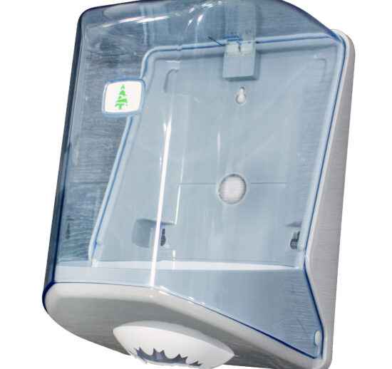 DISTRIBUTEUR CENTRAL D'ESSUIE MAINS MURAL POUR BOBINE D.190 X H-210 MM MAXI