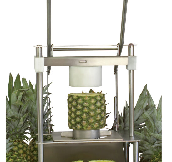 MACHINE MANUELLE A PELER ET ETROGNER L'ANANAS AVEC ACCESSOIRE D.89MM, A POSER SUR TABLE
