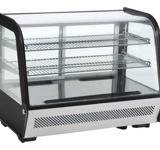 VITRINE DE PRESENTATION REFRIGEREE 160 LITRES, +2/+12°C, 2 GRILLES, AVEC ECLAIRAGE LED