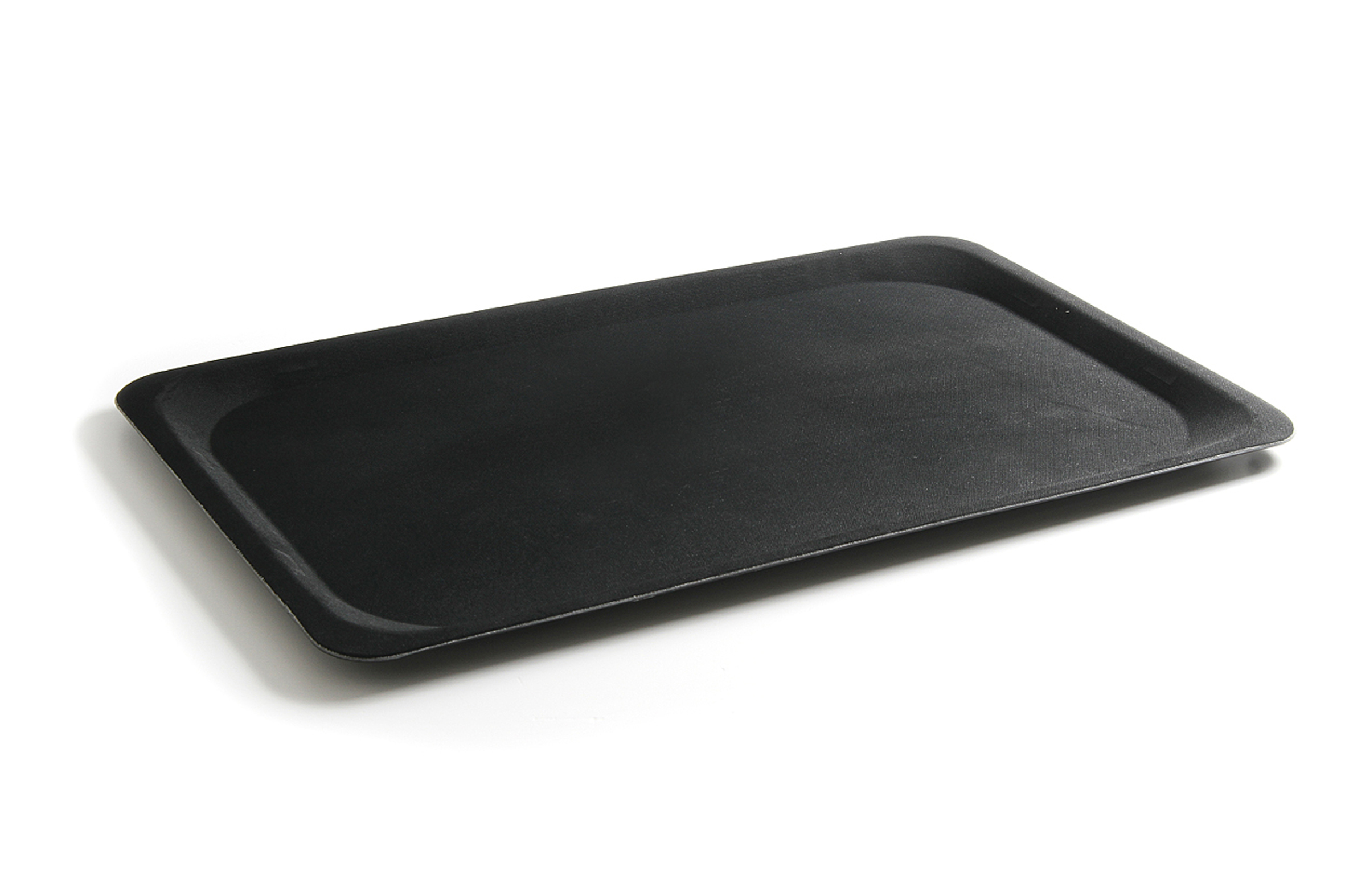 PLATEAU DE BUFFET ANTIDERAPANT EN FIBRE DE VERRE FORMAT GN1/1 NOIR, LAVABLE AU LAVE-VAISSELLE