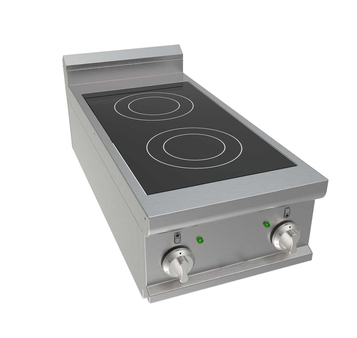 FOURNEAU ELECTRIQUE VITROCERAMIQUE A POSER 2 PLAQUES 2X3 KW