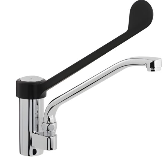 MITIGEUR MONOTROU COL DE CYGNE L-200 MM ORIENTABLE, LEVIER CLINIQUE L-310 MM