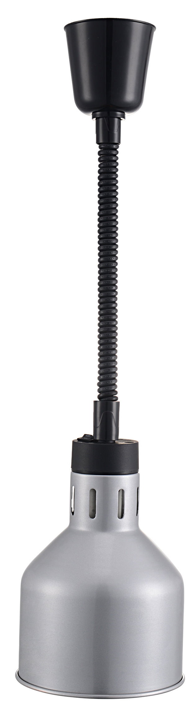 LAMPE CHAUFFANTE EN ACIER, CABLE L-1900MM AVEC AMPOULE CHAUFFANTE TYPE E27 ET INTERRUPTEUR ON/OFF