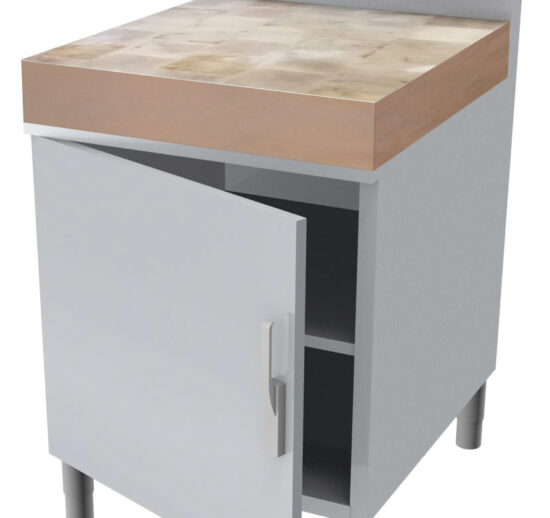 MEUBLE BILLOT BOIS EP.100MM,1P.BATTANTE DESSUS AVEC CADRE POUR BILLOT 598X748X100 MM