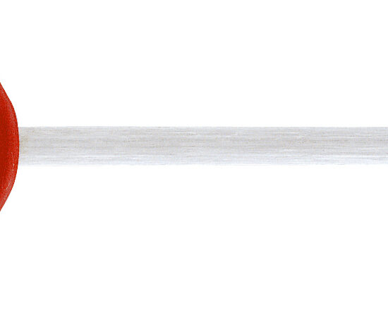 FUSIL DE BOUCHER MECHE RONDE MANCHE PLASTIQUE ROUGE L-300 MM