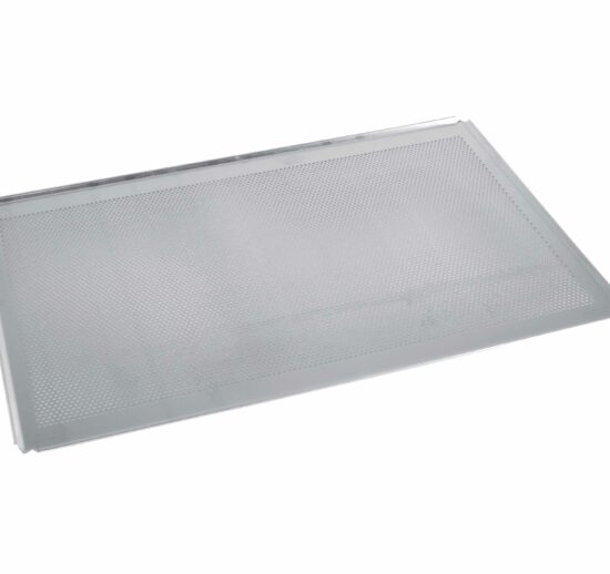 PLAQUE ALUMINIUM PERFOREE, 400X600 MM EP. 15/10E, BORDS EVASES A 45°