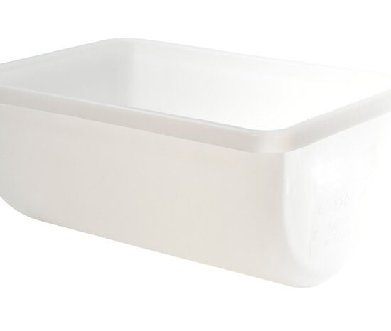 PATIERE DEMI-CYLINDRIQUE 170 LITRES, EN POLYETHYLENE BASSE DENSITE