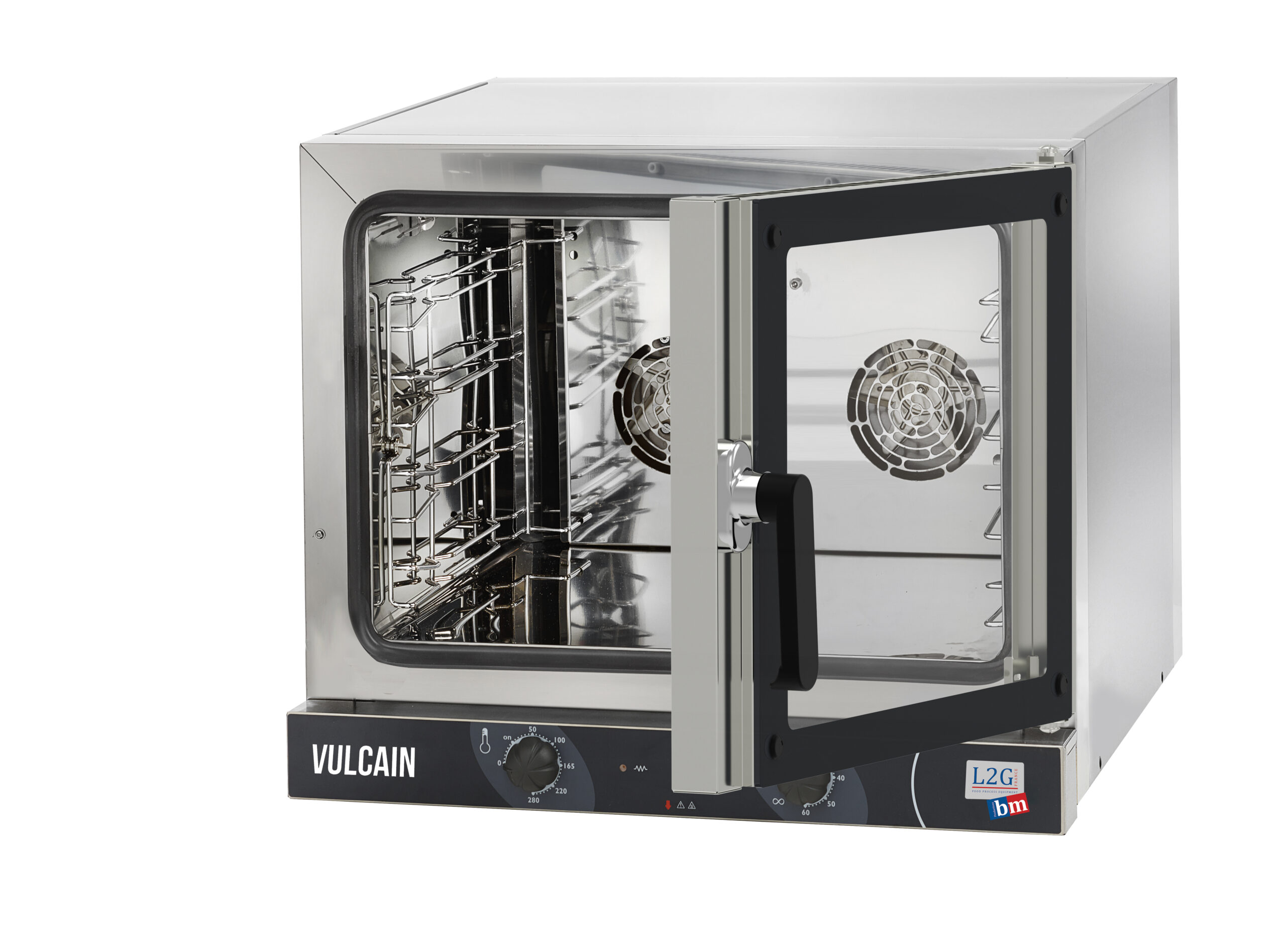 FOUR A CONVECTION MANUEL 4GN1/1, PORTE BATTANTE MINUTERIE 60MIN,THERMOSTAT DE 0° A 280°, PAS 84MM
