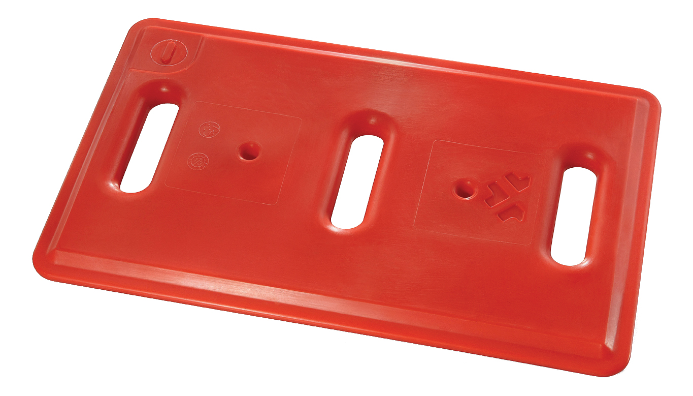 PLAQUE EUTECTIQUE CHAUDE GN1/1, COULEUR ROUGE