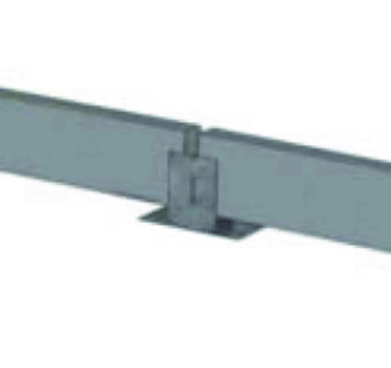 SABOT DOUBLE DE PROTECTION DE RESERVE POUR BARRE LISSE 100X50 4 FIXATIONS INCLUSES