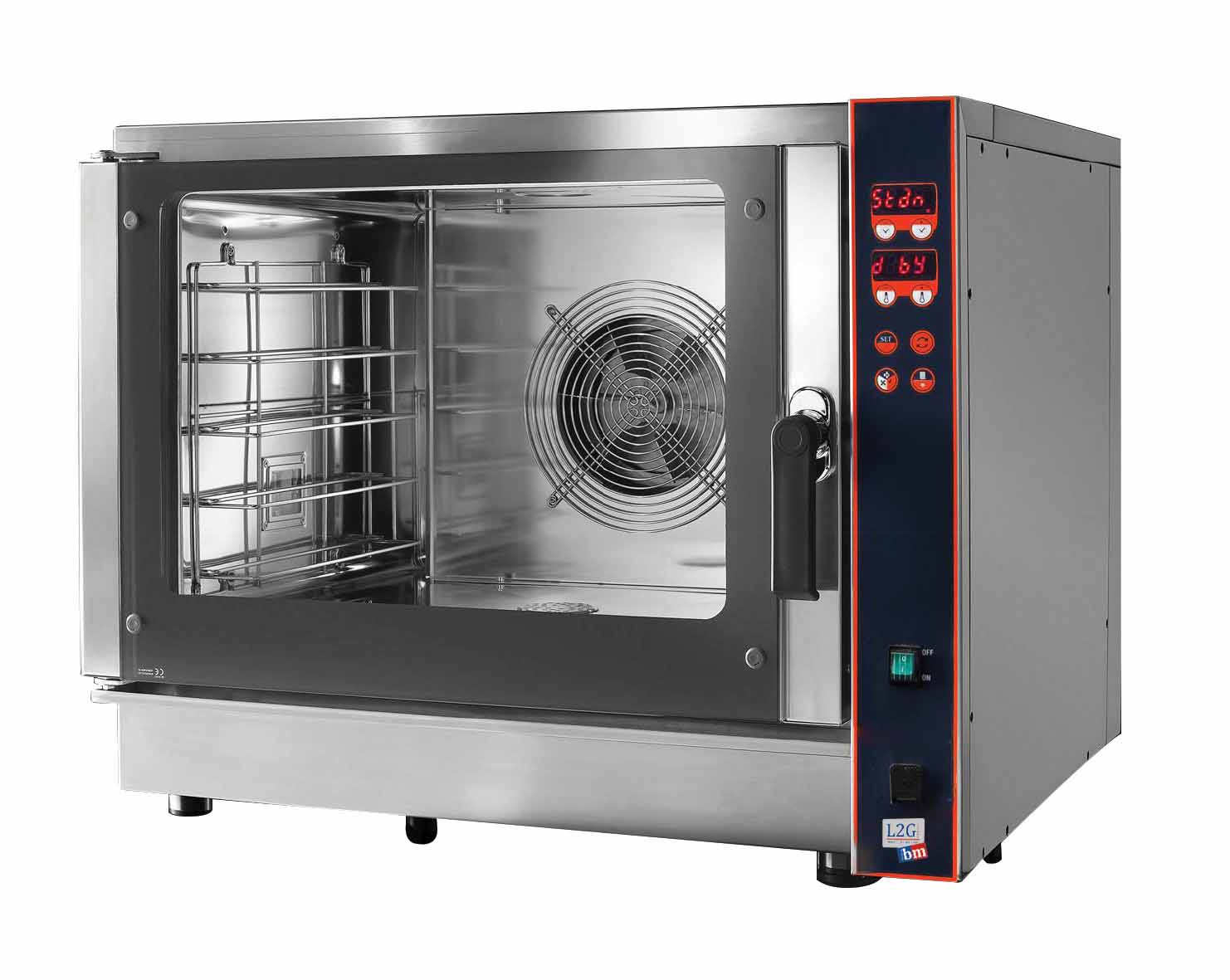 FOUR ELECTRIQUE MIXTE PROGRAMMABLE 5 NIV.GN1/1 OU 600X400 MM VENTILATION LATERALE, INJECTION D'EAU