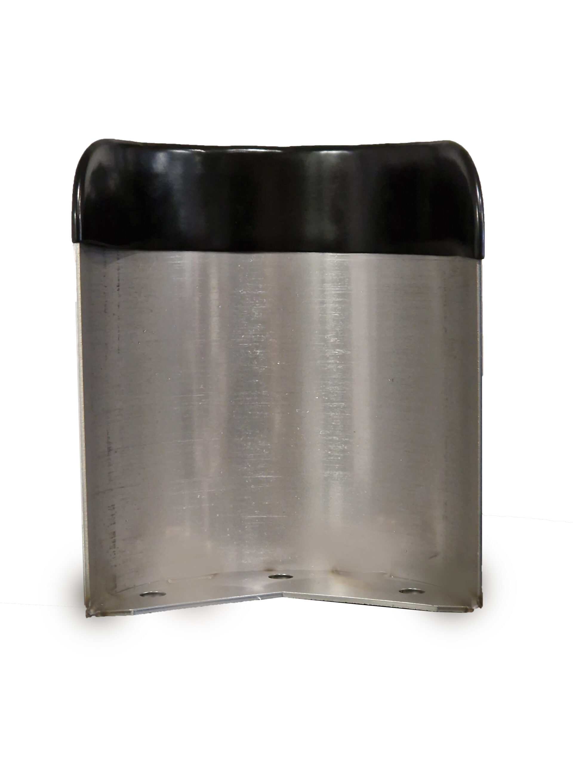 PROTECTION D'ANGLE INOX DEMI-LUNE H 240 TOLE 30/10 EME + PLATINE INTERIEURE 50/10 EME SANS TIREFONDS