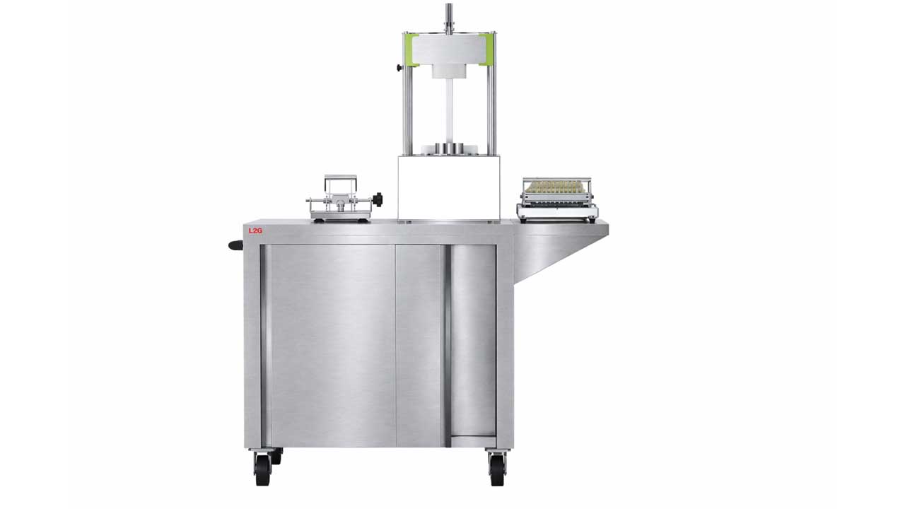 MODULE COMPLET DE DECOUPE ANANAS COMPOSE DE: UN MEUBLE SUPPORT DE MACHINES (REF CHPSDD1120)
