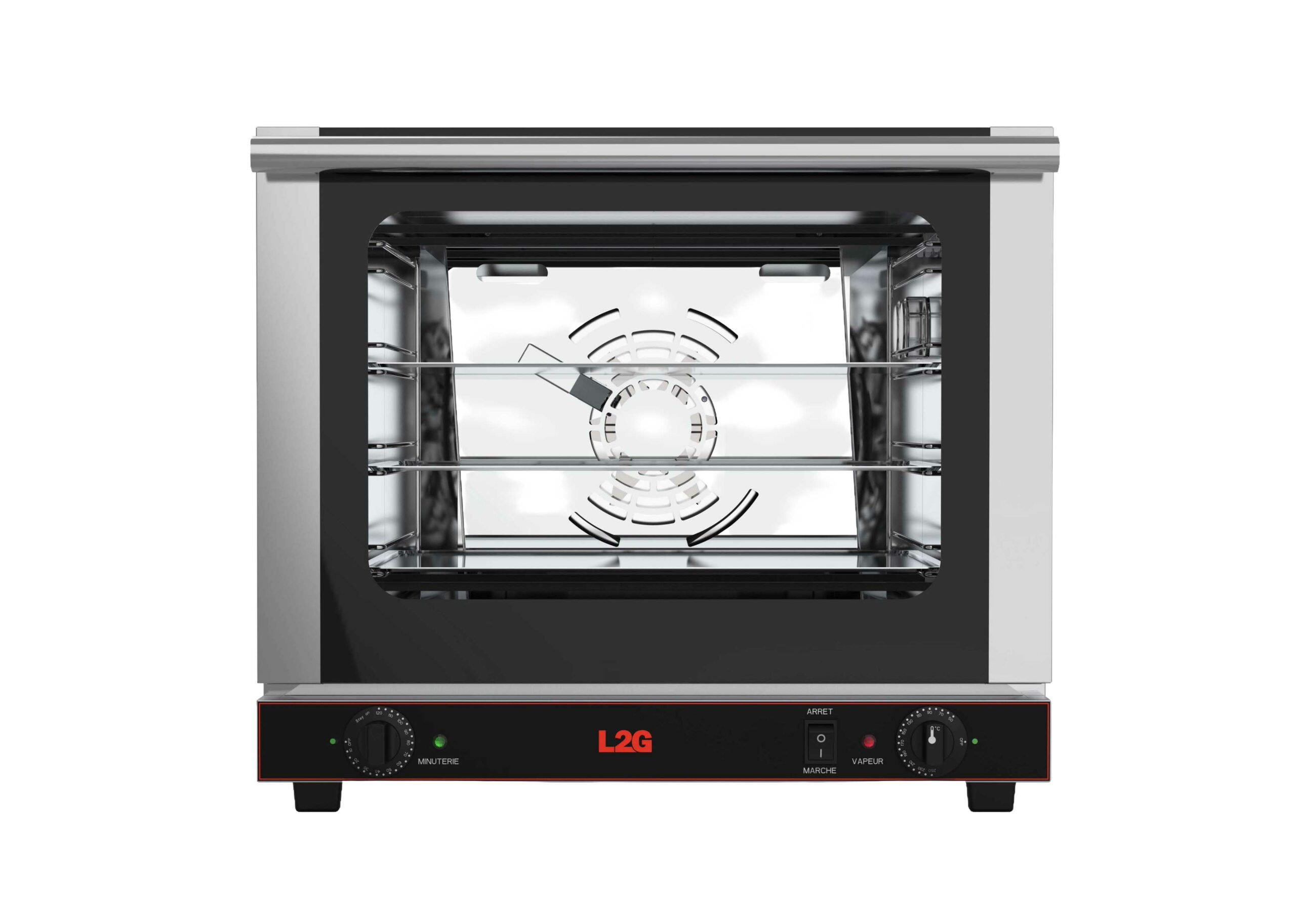 FOUR ELECTRIQUE A CONVECTION 4 NIVEAUX 440X330 MM SANS HUMIDIFICATEUR, TIMER 120 MIN, ECLAIRAGE,55L