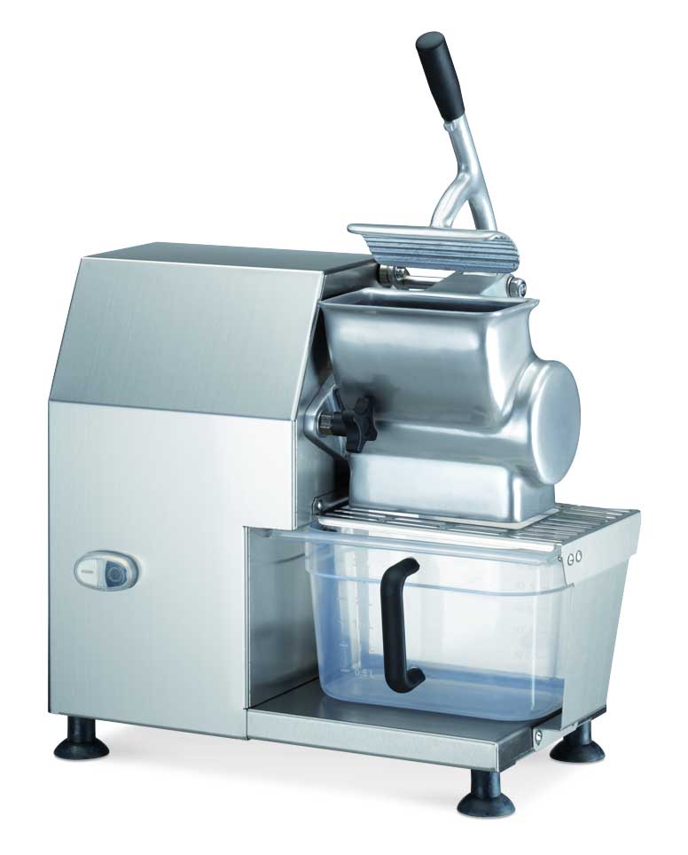 RAPE A FROMAGE HAUT DEBIT DE 130 KG/H, AVEC BAC DE RECUPERATION DE 3.5 L, BOUCHE 145X80 MM