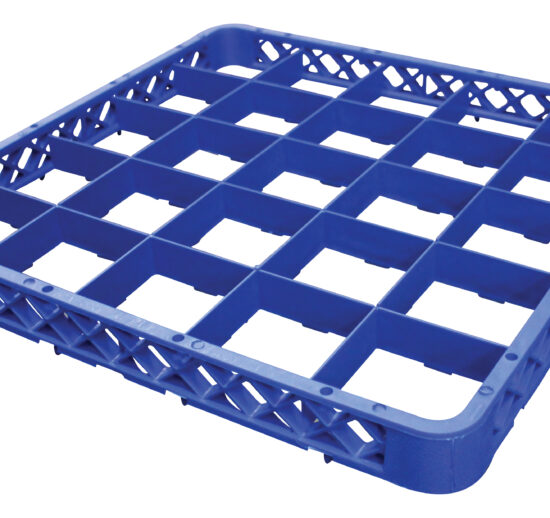 REHAUSSE POUR CASIER A VERRES REF. RG25 25 COMPARTIMENTS 89X89 MM, COULEUR BLEU