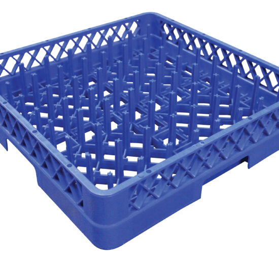 CASIER POUR ASSIETTES 64 PICOTS H-57 MM POLYPROPYLENE BLEU