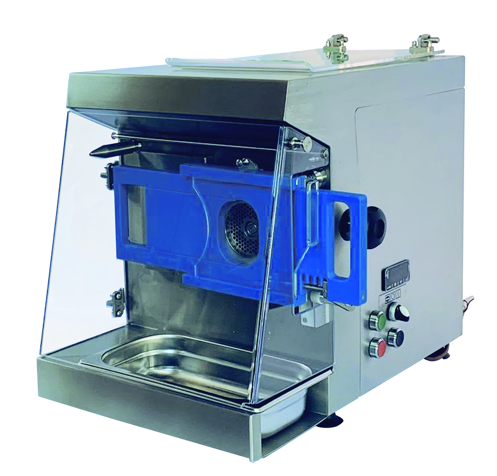 HACHOIR REFRIGERE SIMPLE COUPE TYPE N22, DEBIT 300KG/H, AVEC RECONSTITUEUR ET AVEC VITRINE