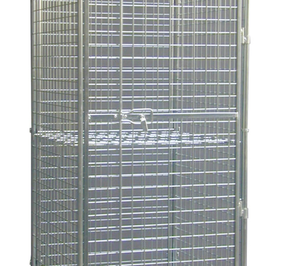 ROLL CONTAINER DE SECURITE 1 PORTE MAILLE 50X50 MM, SYSTEME DE FERMETURE POUR CADENAS
