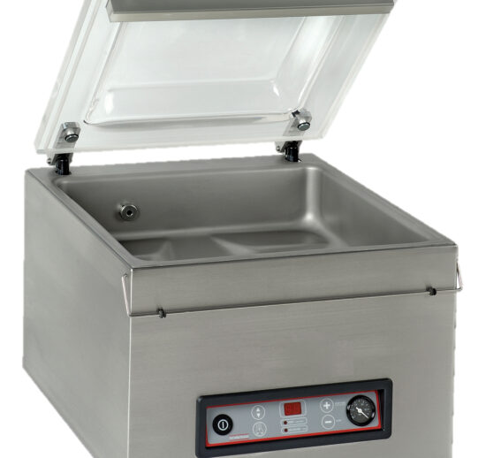 MACHINE SOUS VIDE, 1 BARRE DE SOUDURE DOUBLE L-420 MM, POMPE 16 M3/H, DIM CUVE : 420X370X180 MM