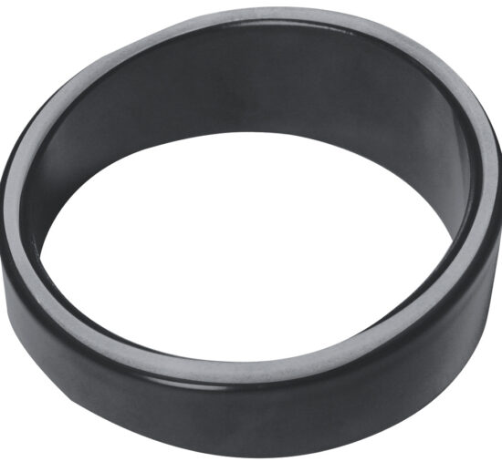 REHAUSSE CYLINDRIQUE INCLINEE EN MELAMINE NOIR