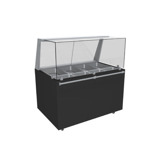 MEUBLE REFRIGERE FERME VENTE  PLATS CUISINES  +1°C/+3°C, VITRES AVANT DROITE H.600 MM