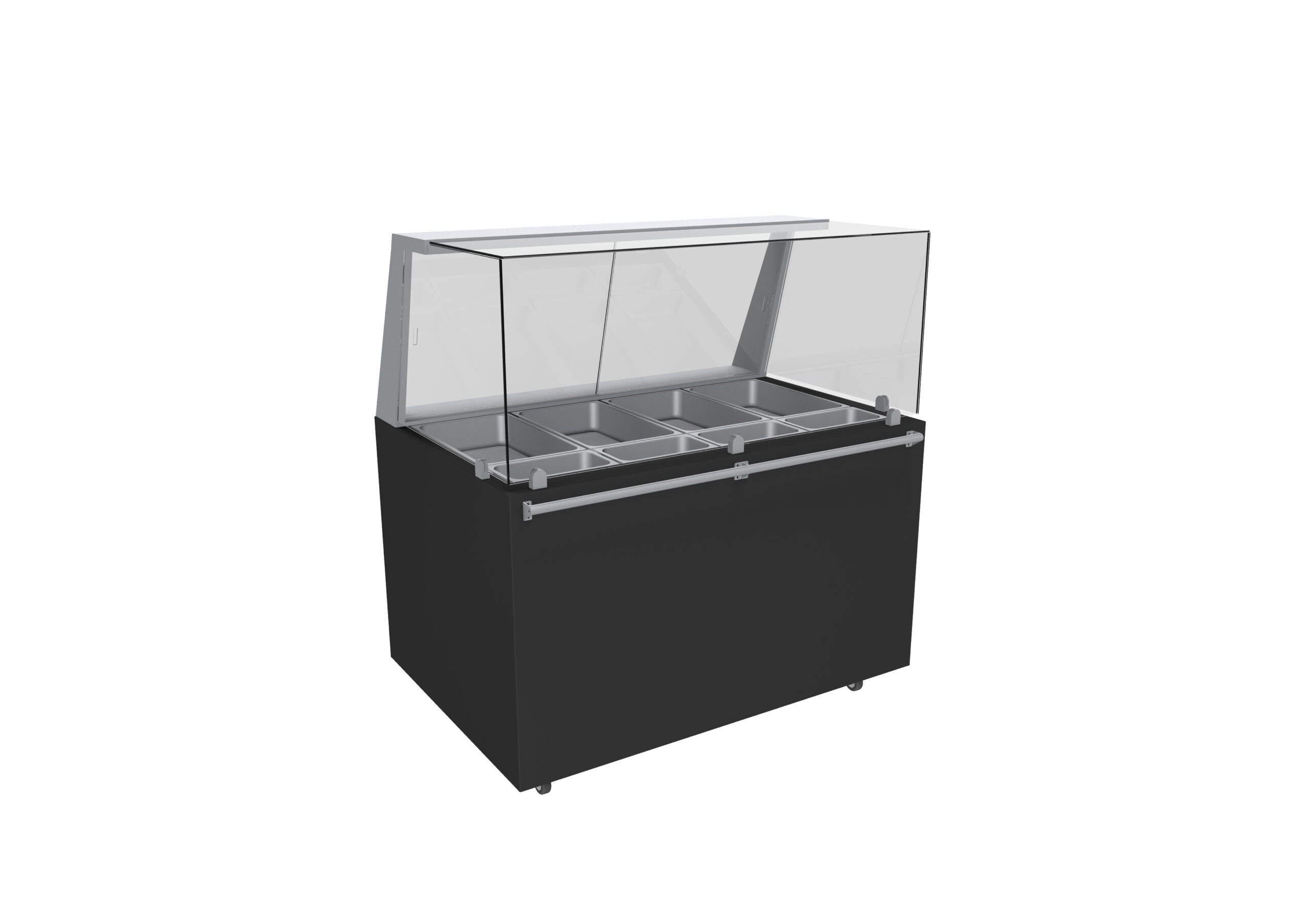 MEUBLE REFRIGERE FERME VENTE PLATS CUISINES - +1°C/+3°C, VITRE AVANT DROITE H.600 MM